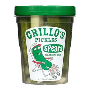 Grillo's Pickles Classic Dill Pickle Spears, 32 fl oz, Jar