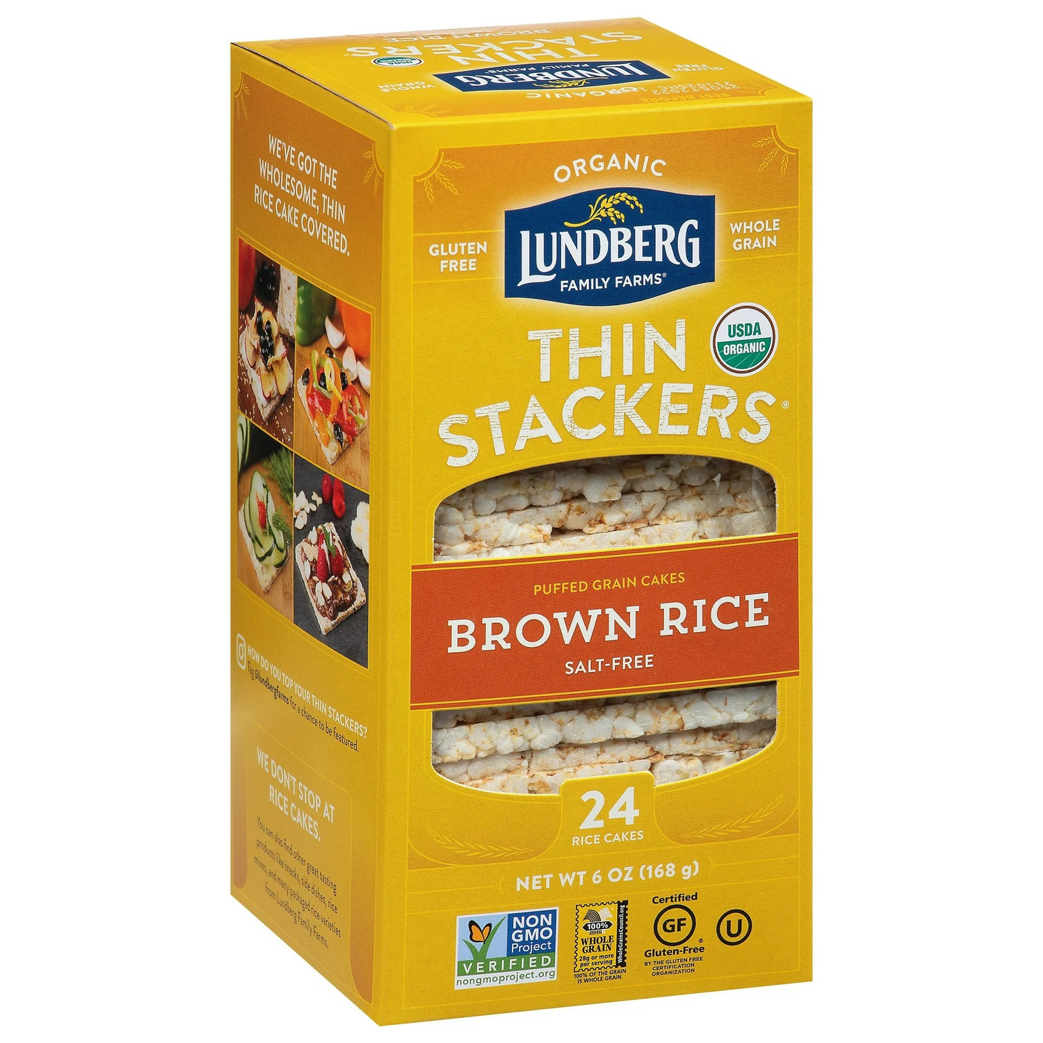 Lundberg Thin Stackers Brown Rice Organic 6 oz