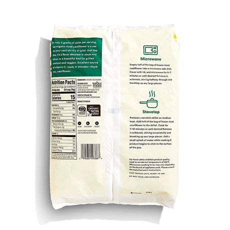 365 Cauliflower Riced Organic, 24 Oz