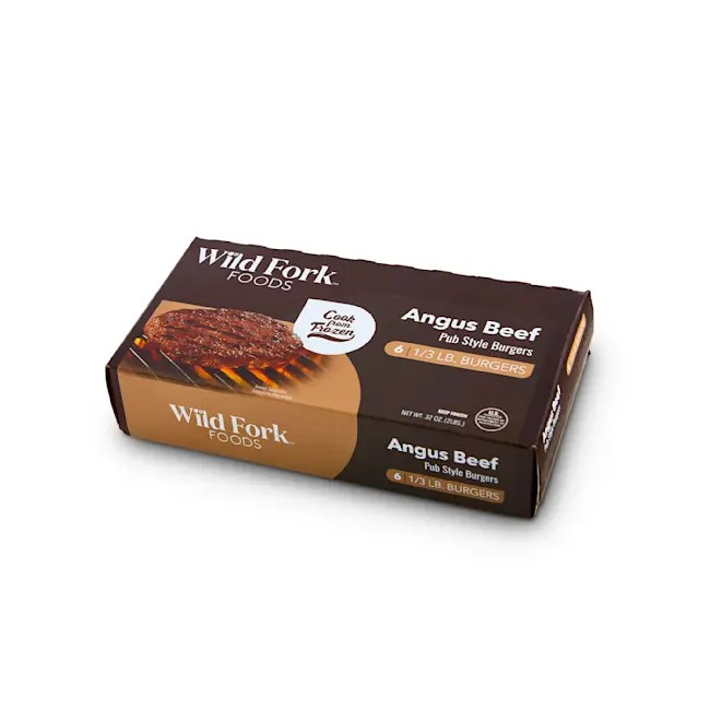 Wild Fork Angus Beef Pub Style Burger 6pcs, 2lbs