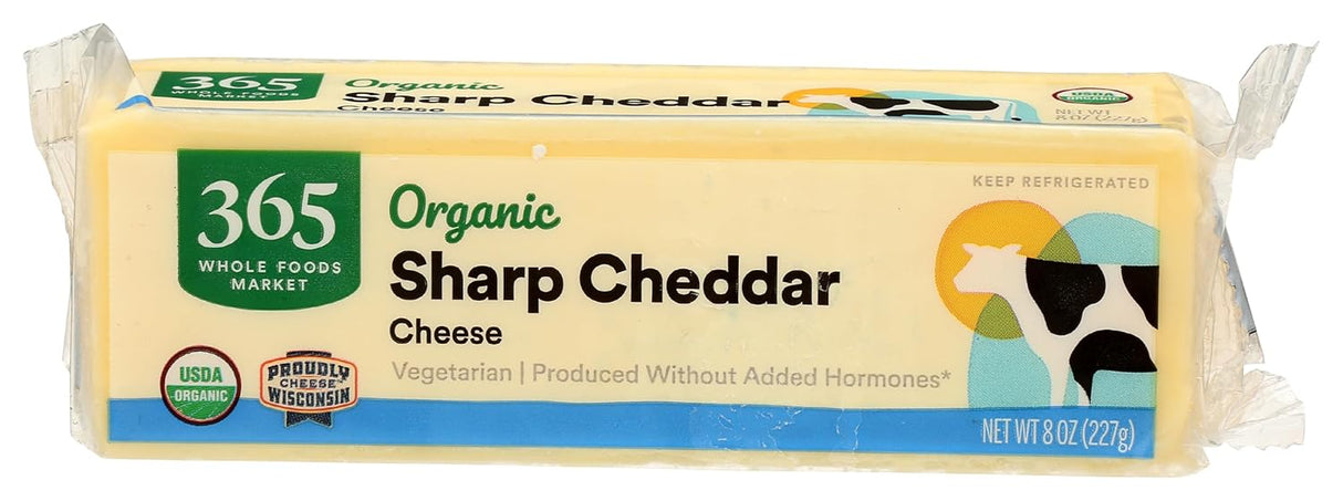 365 Cheddar Sharp Bar, 8 oz