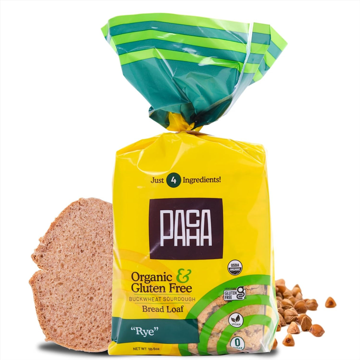Pacha Gluten Free Sourdough Buckwheat Bread - 1lb 6oz