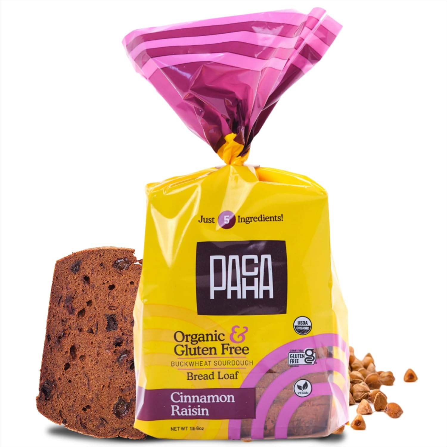 Pacha Gluten Free Sourdough Buckwheat Bread - 1lb 6oz