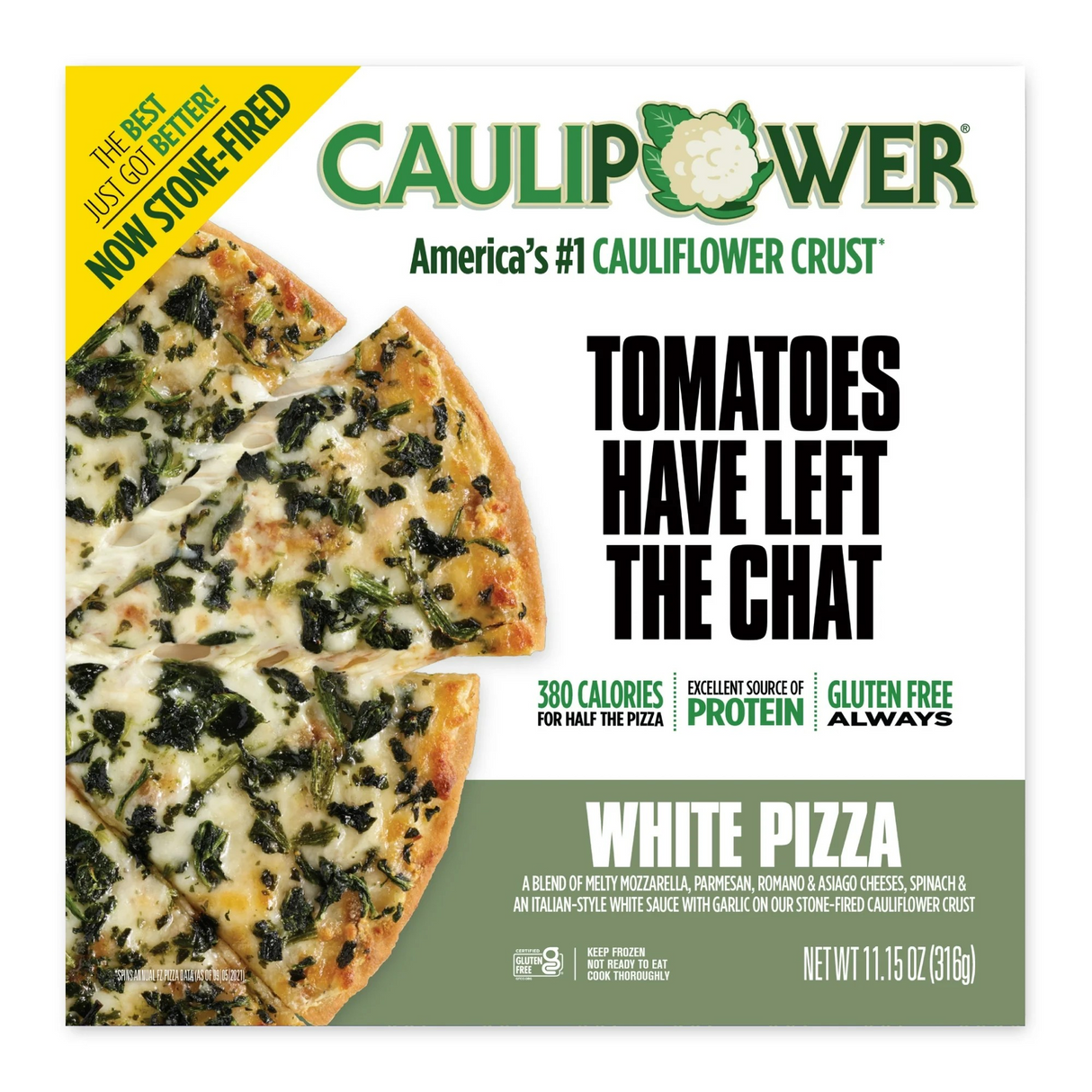 CAULIPOWER Cauliflower Crust Pizza, 1 box