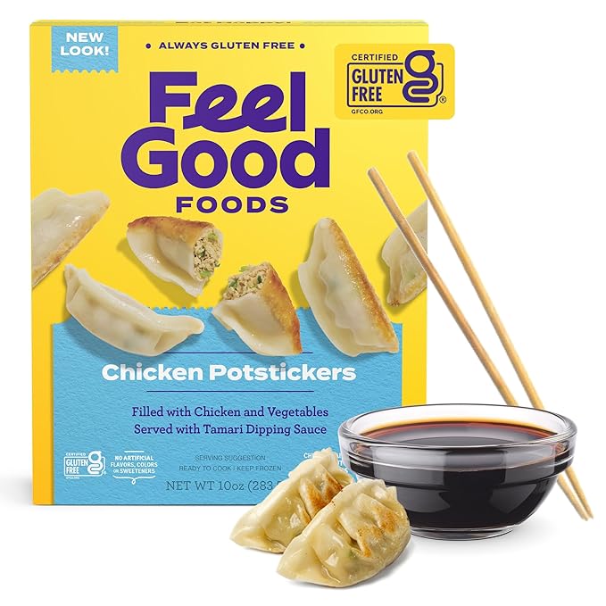Feel Good Foods Potstickers with Tamari Dipping Sauce, 10 oz