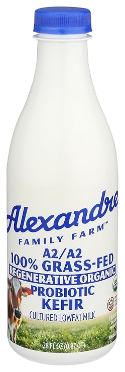 ALEXANDRE FAMILY FARMS Organic Plain A2 Low Fat Kefir, 28 FZ