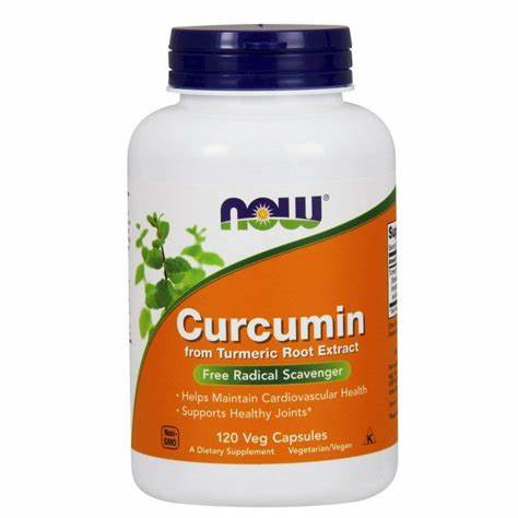 NOW Curcumin Veg Capsules, 120 capsules