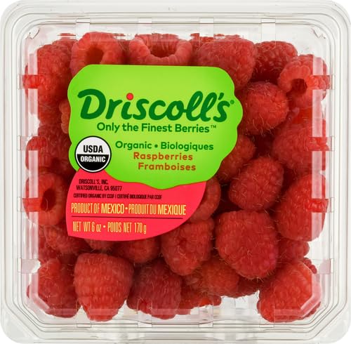 Driscoll's Organic Red Raspberries, 6 oz