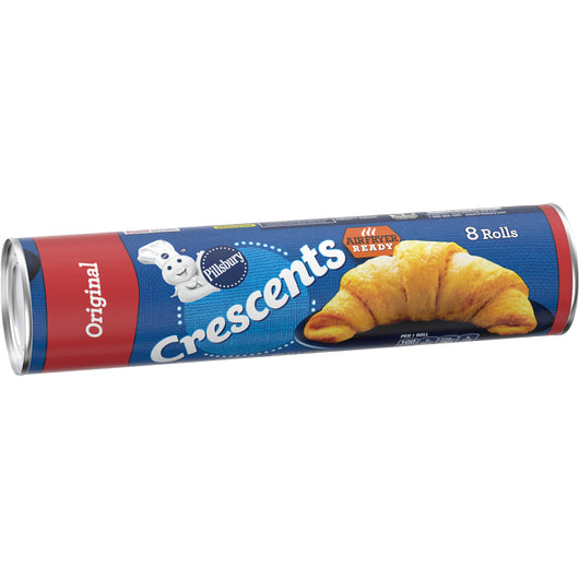 Pillsbury Crescent Rolls, Original Refrigerated Canned Pastry Dough, 8 Rolls, 8 oz