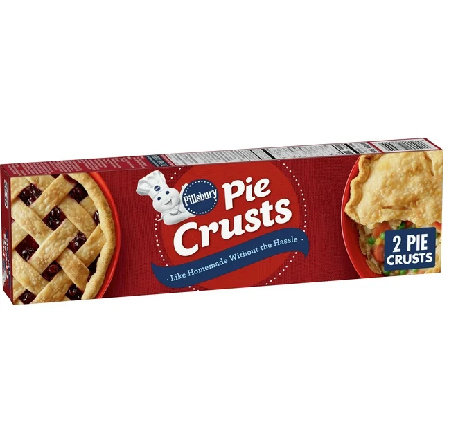 Pillsbury Premade Refrigerated Pie Crust, Two Pie Crusts, 14.1 oz