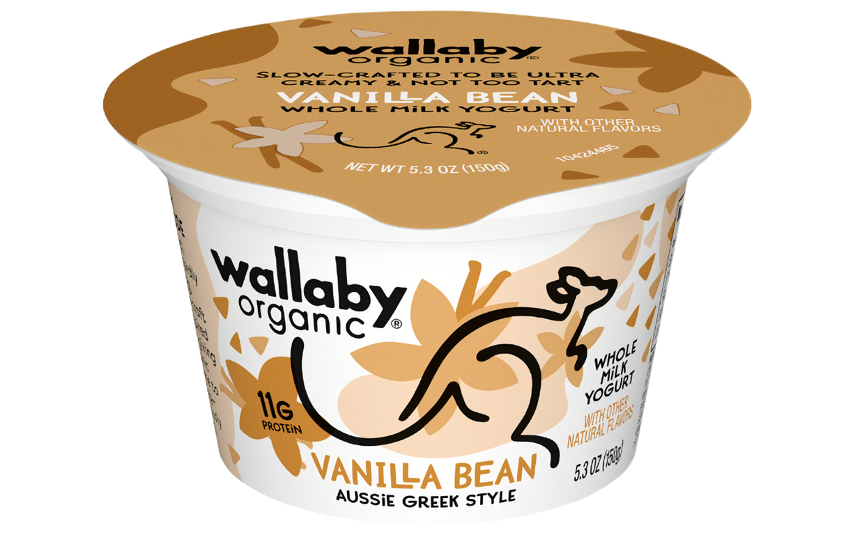 Wallaby Vanilla Bean Yogurt, 5.3 oz