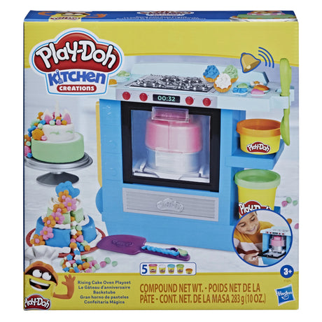 Play-Doh Kitchen Creations Rising Cake Oven Playset, 5 Cans (10 Ounces), Non-Toxic