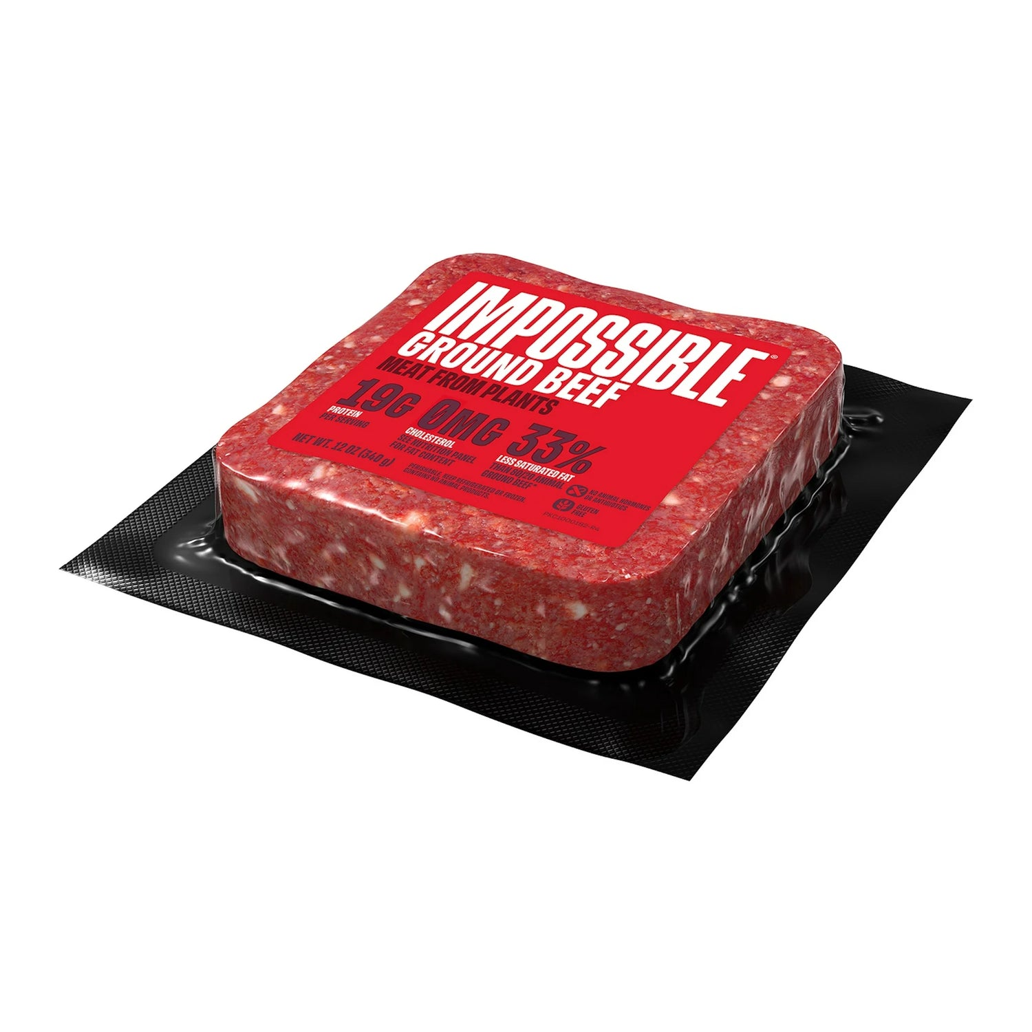Impossible Foods Ground Beef Meat from Plants, 12 oz Brick (Frozen)