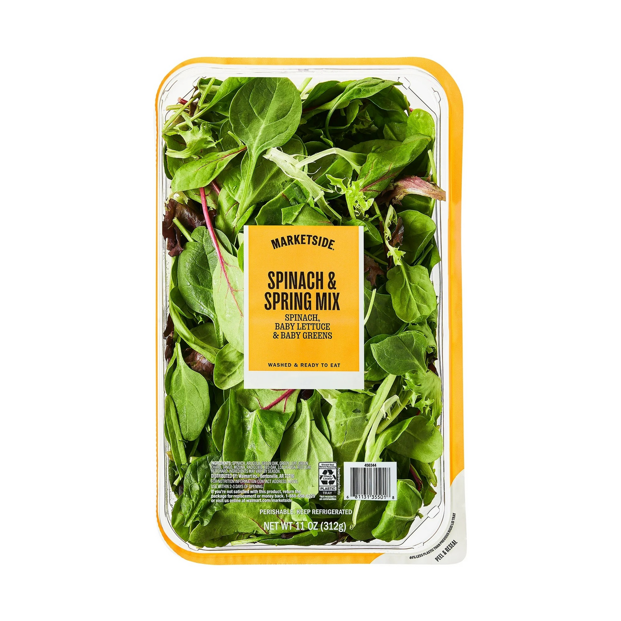 Marketside Fresh Spinach and Spring Mix, 11 oz
