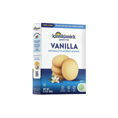 Kinnikinnick, Vanilla Wafer, 6.3 oz Box Gluten Free, Allergy Friendly Cookies