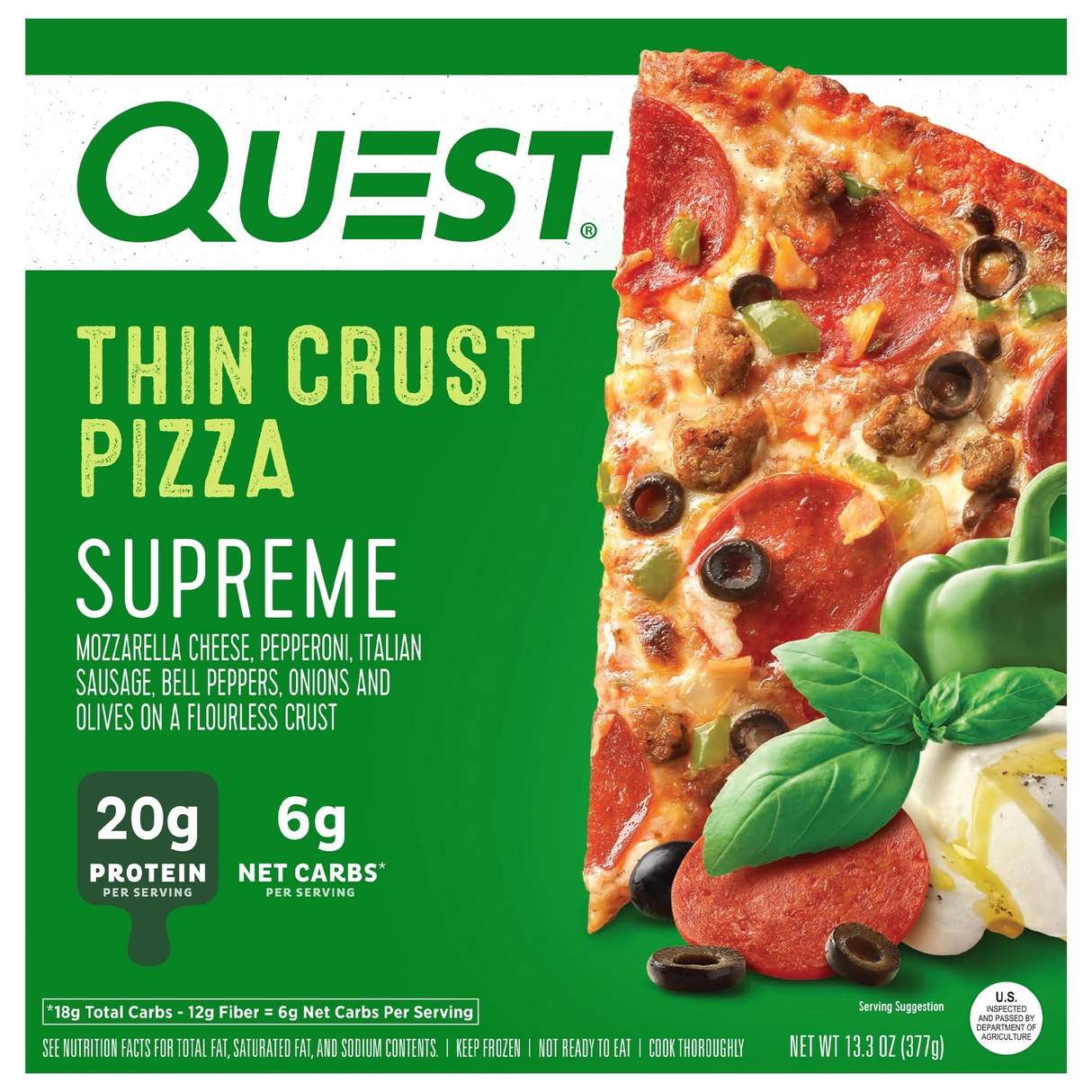 Quest Thin Crust Pizza, High Protein 11.4oz