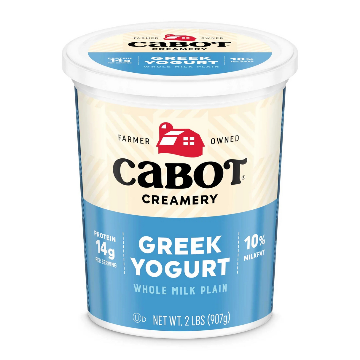 Cabot Yogurt 10% Milk Fat Plain Greek Yogurt 32oz