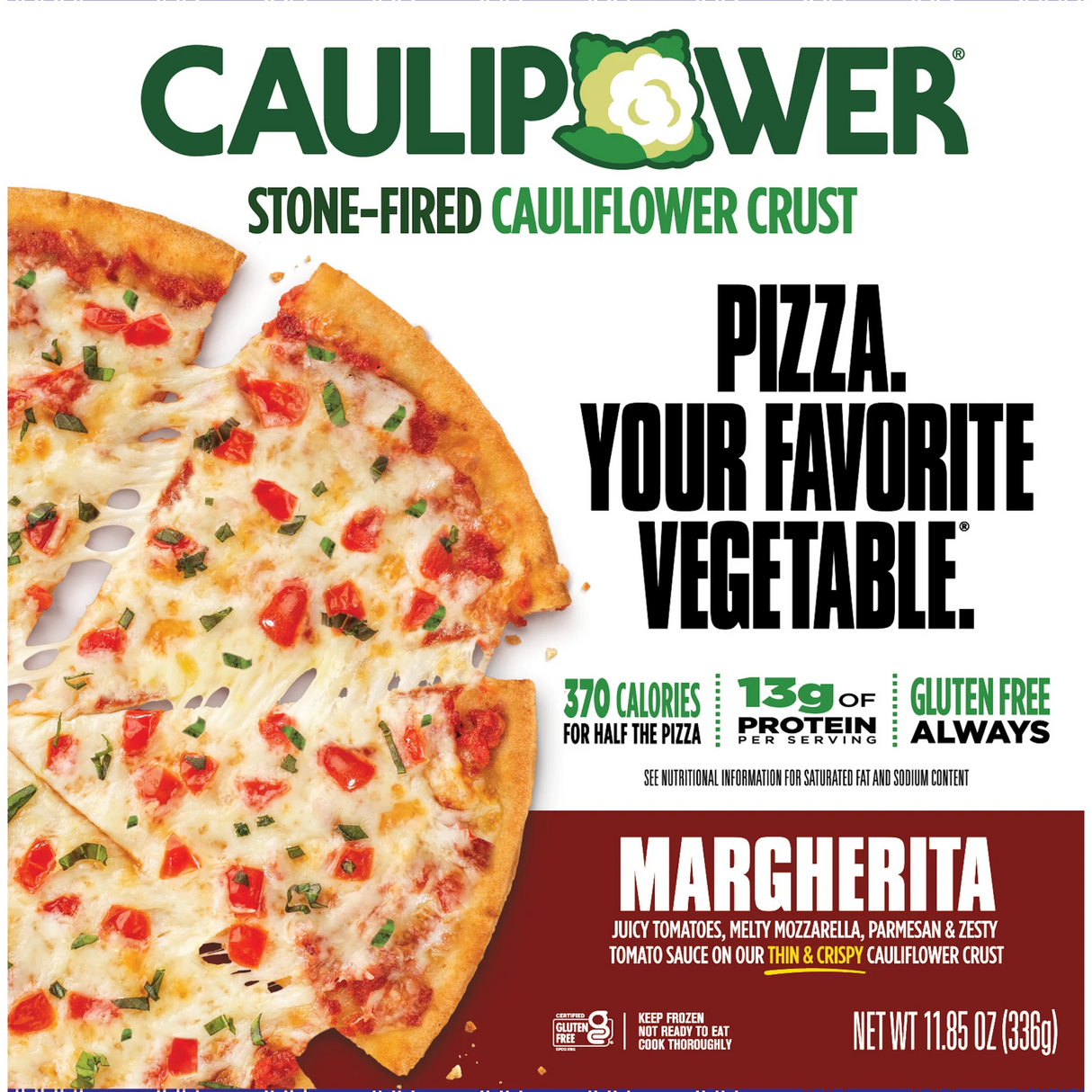 CAULIPOWER Cauliflower Crust Pizza, 1 box