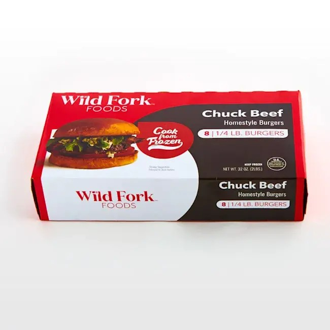Wild Fork Beef Chuck Homestyle Burgers - 2 LB