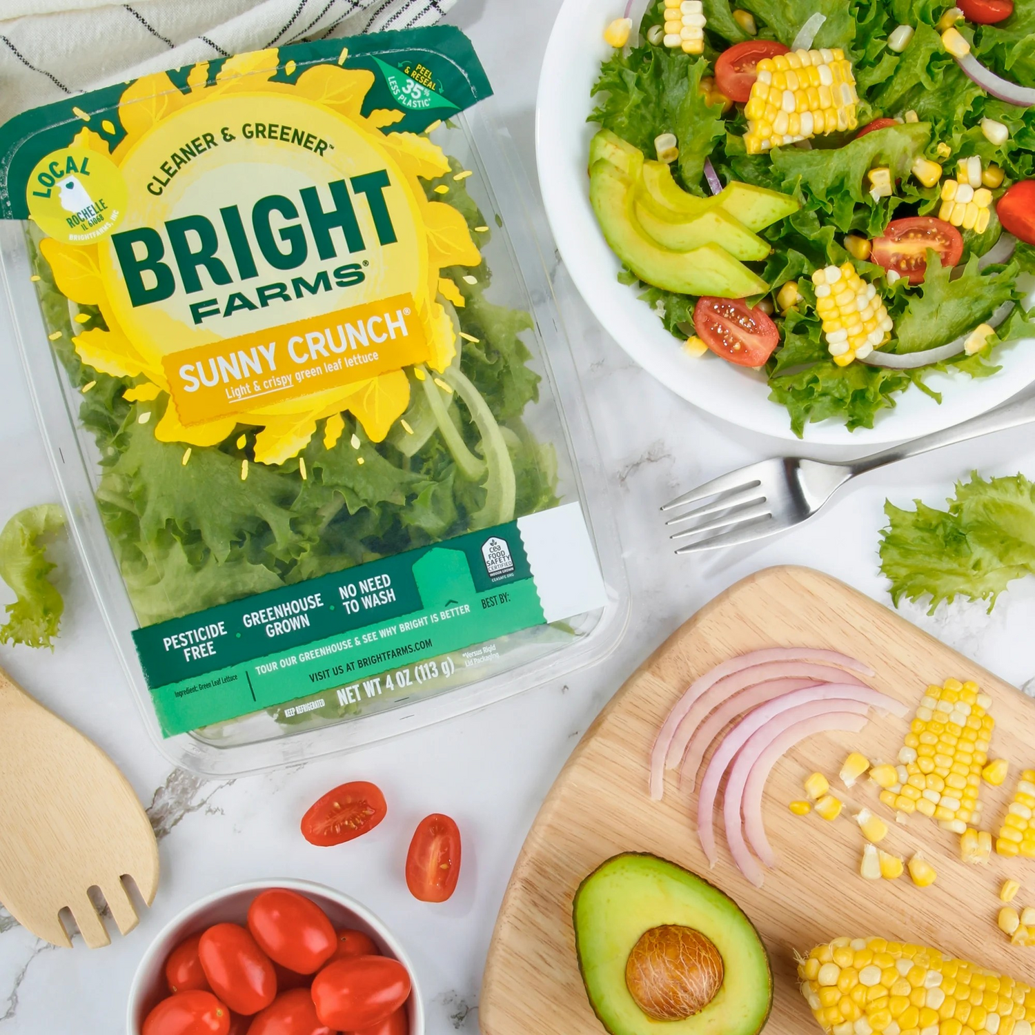 Bright Farms Salad Blend, 4oz Clam Shell