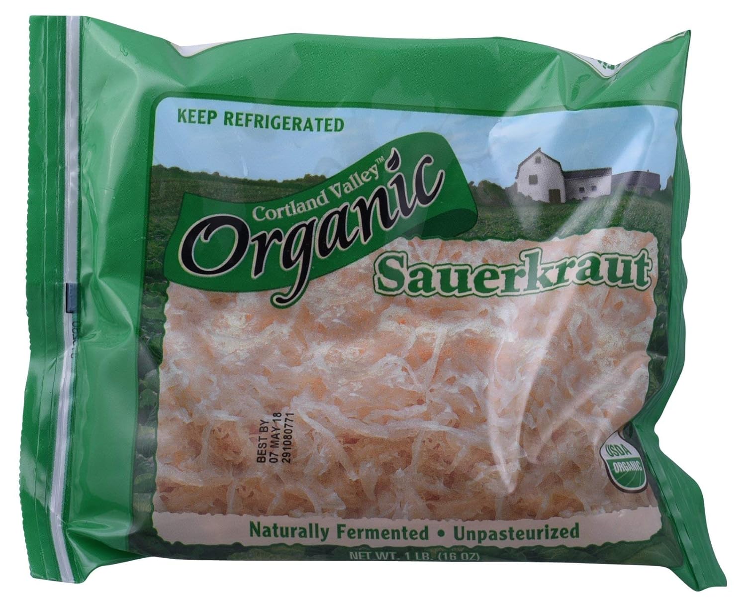 Cortland Valley Organic Sauerkraut, 16 oz