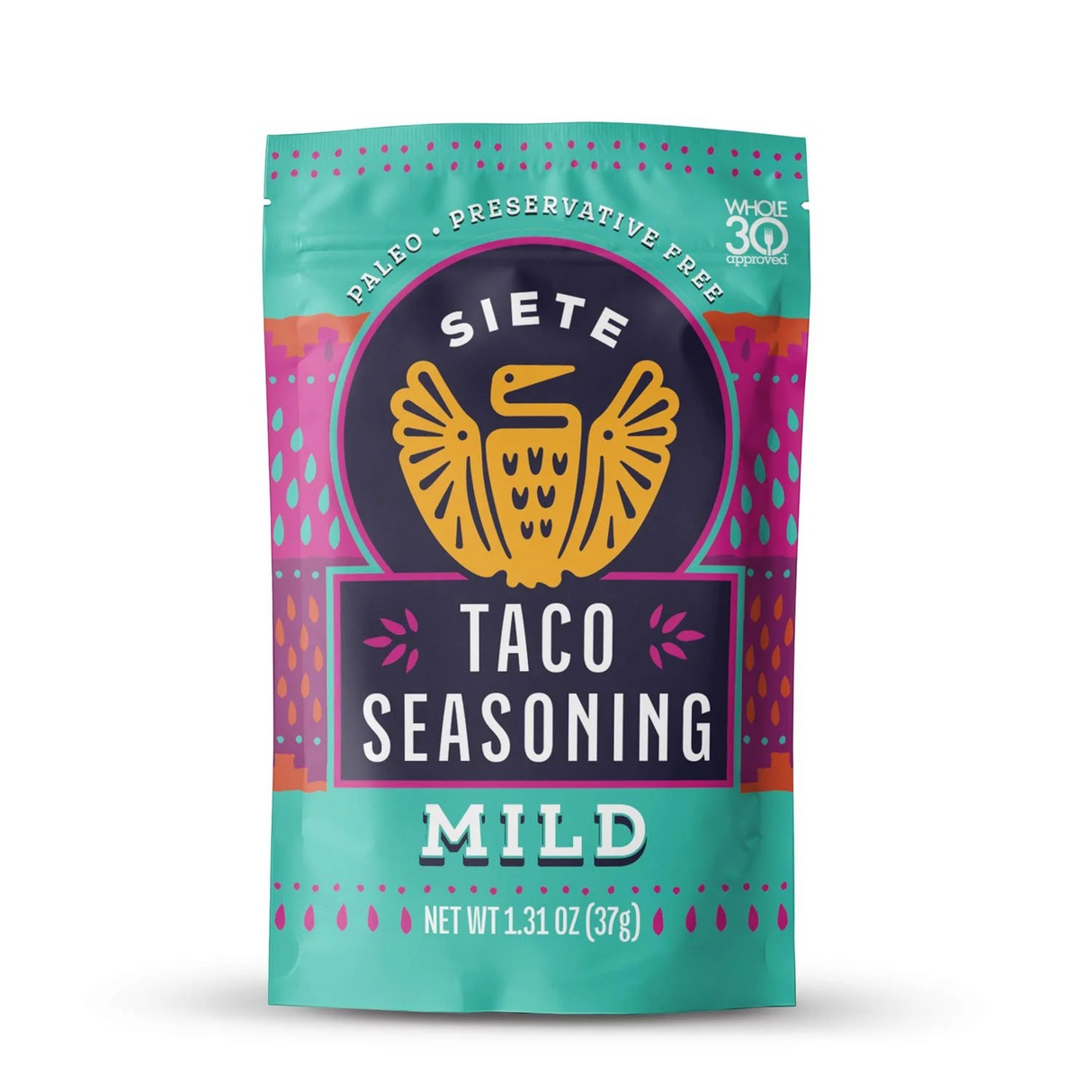 Siete Mild Taco Seasoning, Mixed Spice, 1.31 oz. Packet