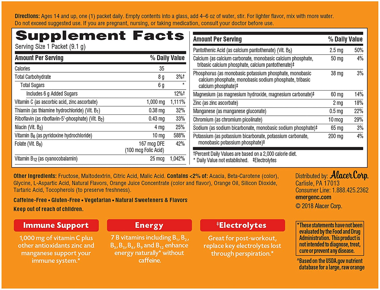 Emergen C, 30 count
