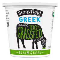 ShopGT Fresh: Stonyfield 100% Grassfed Organic Greek Yogurt - Plain
