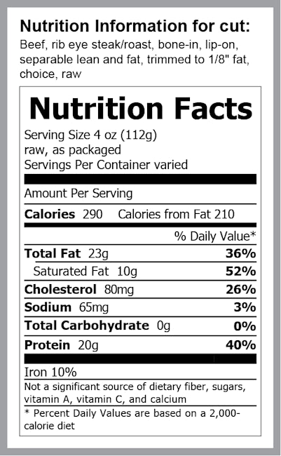 USDA Choice Black Angus Bone-In Beef Cowboy Steak (per lb)