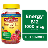 Nature Made Energy B12 1000 mcg per serving Gummies, Dietary Supplement, 160 Count