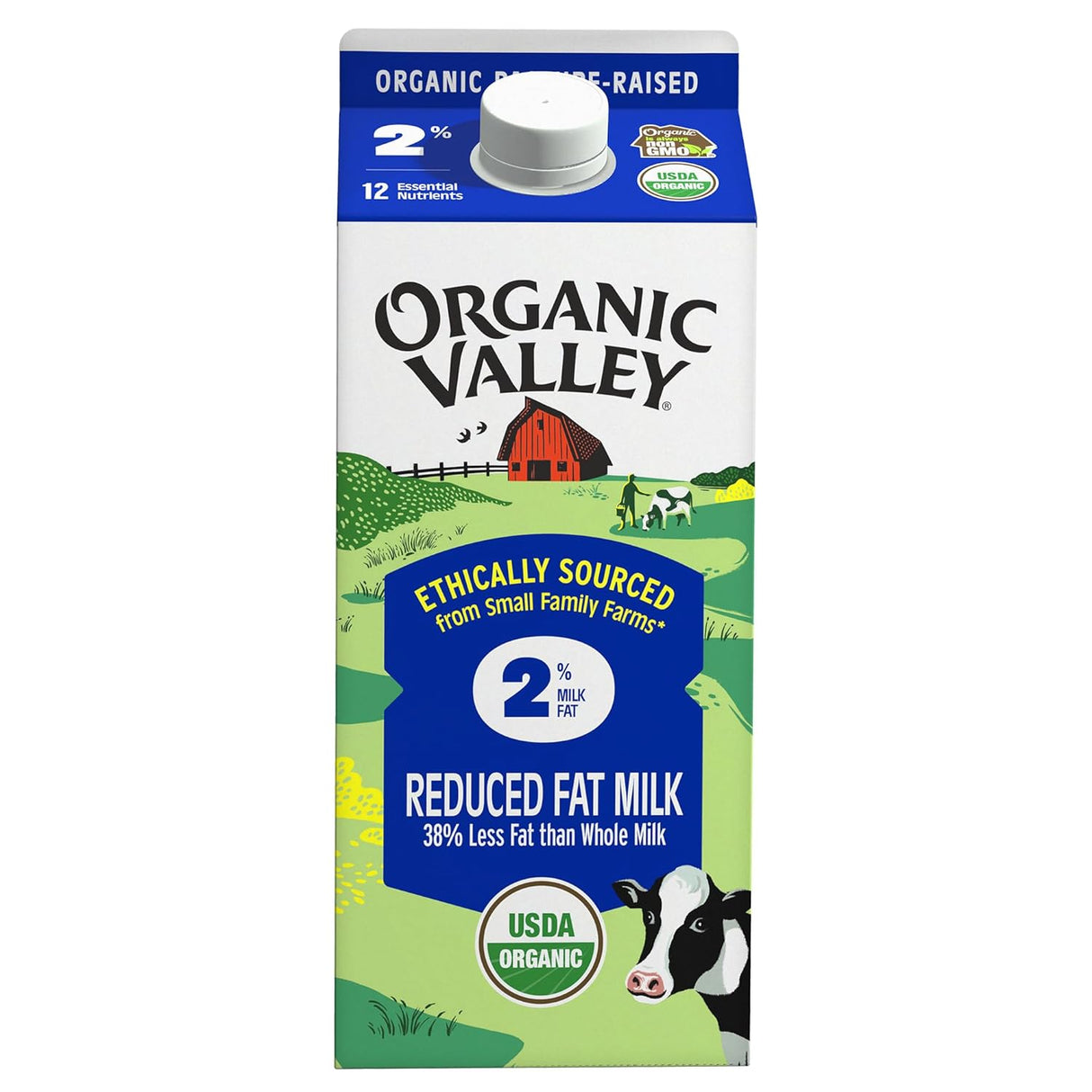 Organic Valley, 2% Milk, 64 Oz (Half Gallon)