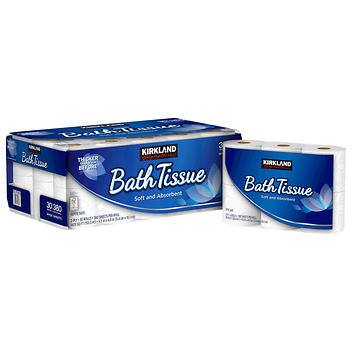 Kirkland Signature Bath Tissue, 2-Ply, 380 Sheets, 30 Rolls