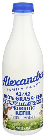ALEXANDRE FAMILY FARMS Organic Plain A2 Low Fat Kefir, 28 FZ