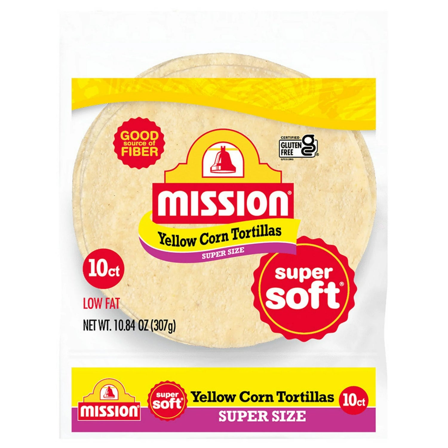 Mission Carb Yellow Corn Tortillas 10 ct, 10.84 oz