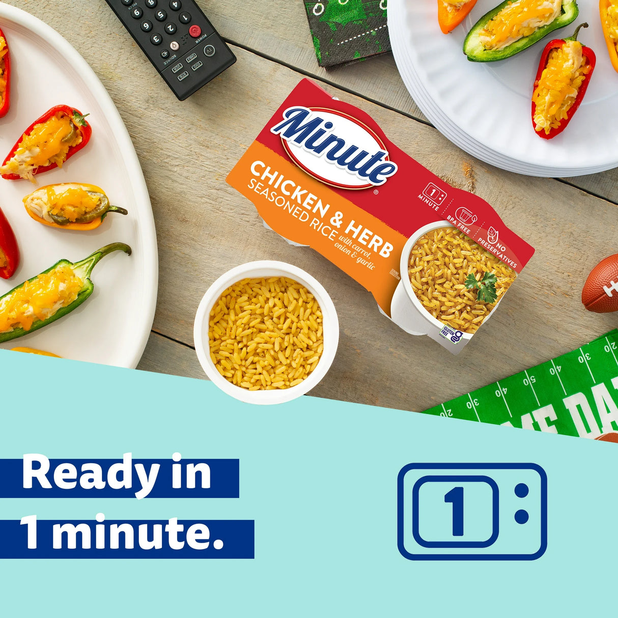 Minute Ready to Serve Gluten Free Chicken Flavored Rice, 4.4 oz, 2 Cups