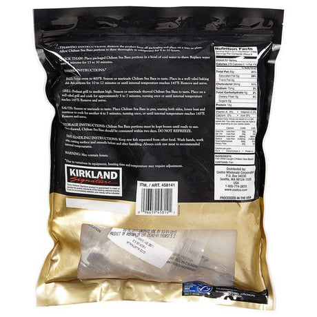 Kirkland Signature Wild Caught Chilean Sea Bass, 1.5 lbs