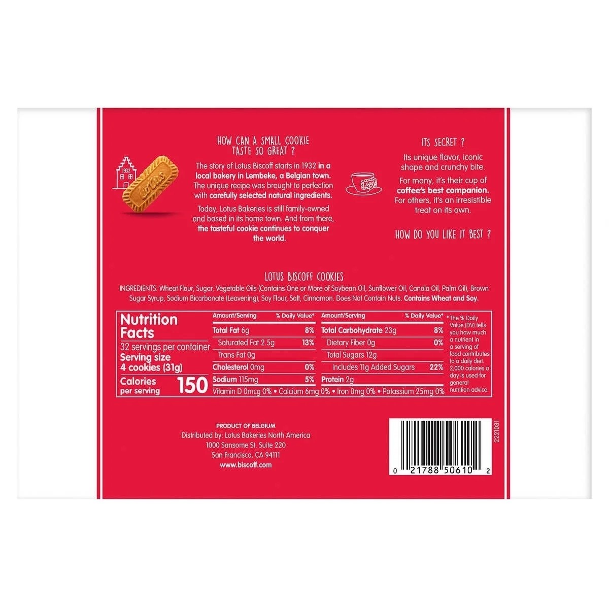 Lotus Biscoff Cookies, 35.2 Ounce