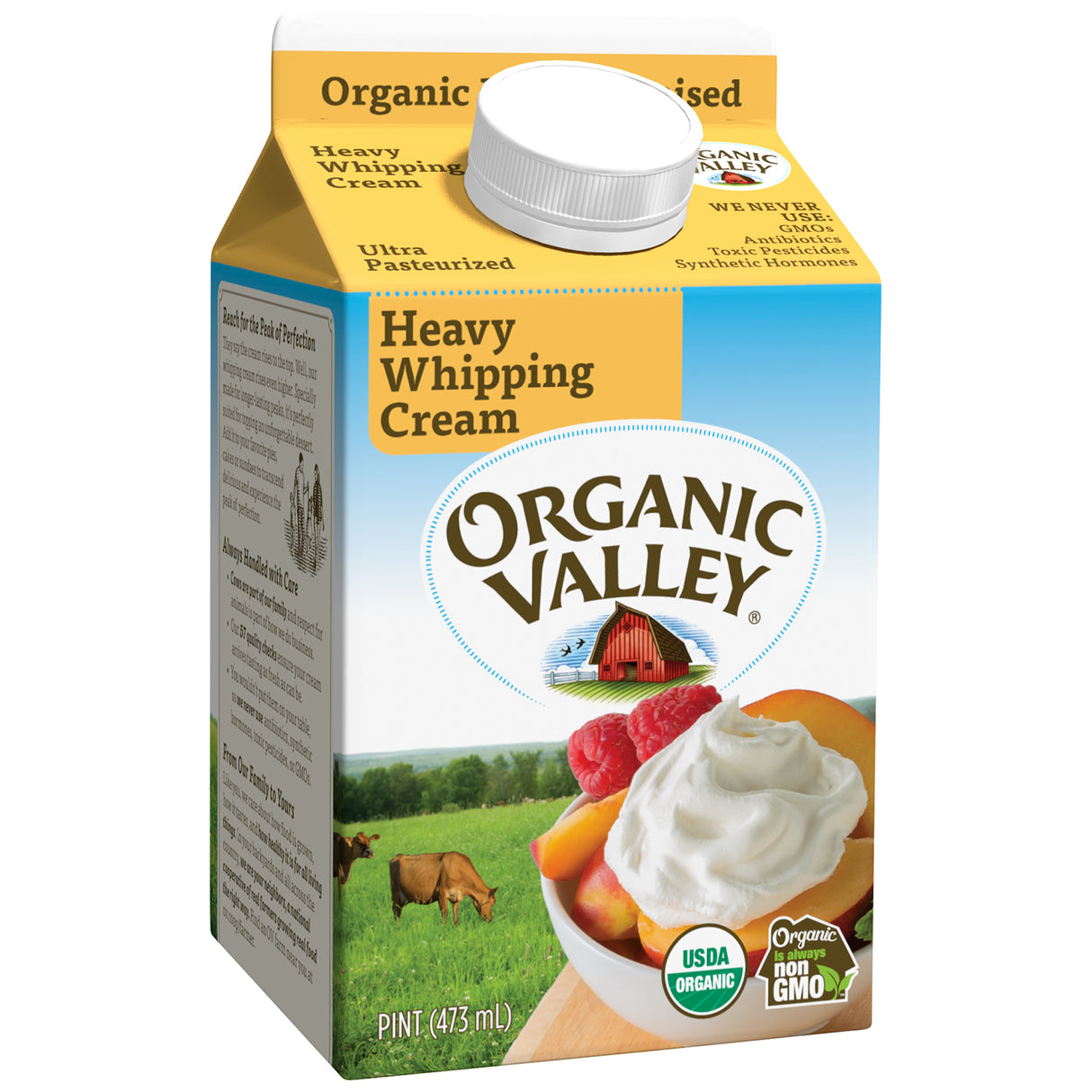 Organic Valley Heavy Whipping Cream, Ultra Pasteurized, 1 pt