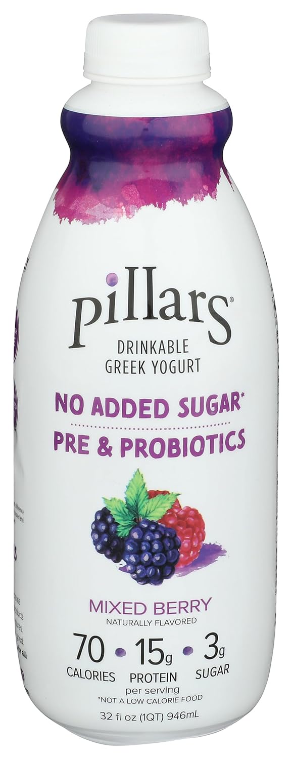 ShopGT Fresh: Pillars Drinkable Greek Yogurt Mixed Berry