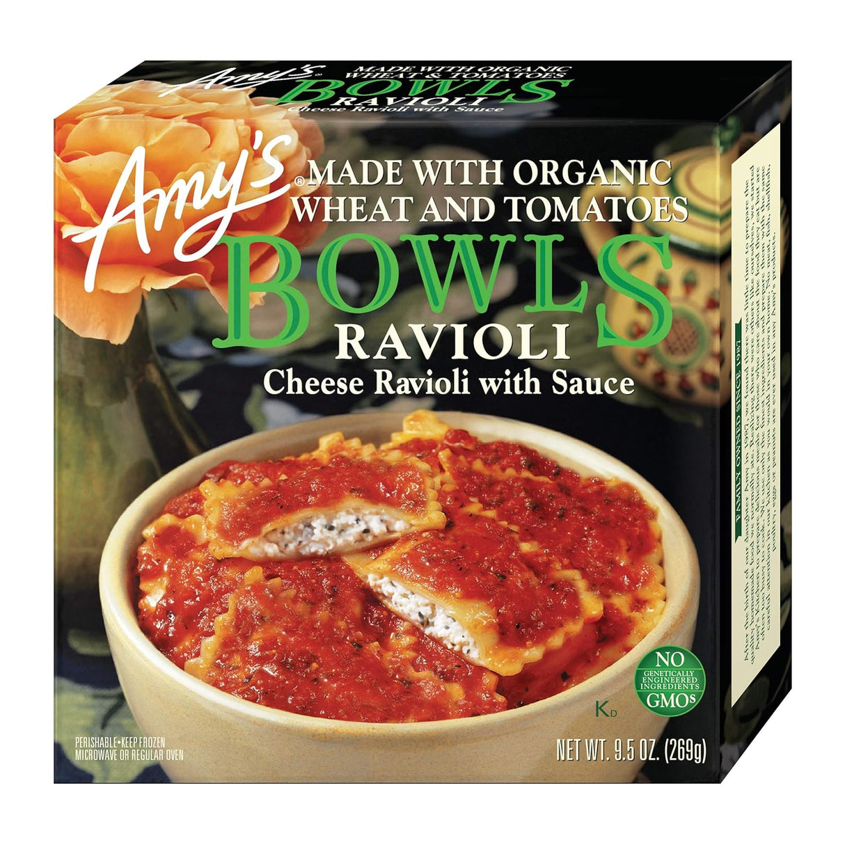 Amy's Cheese Ravioli with Tomato Sauce Bowl, 9.5 oz