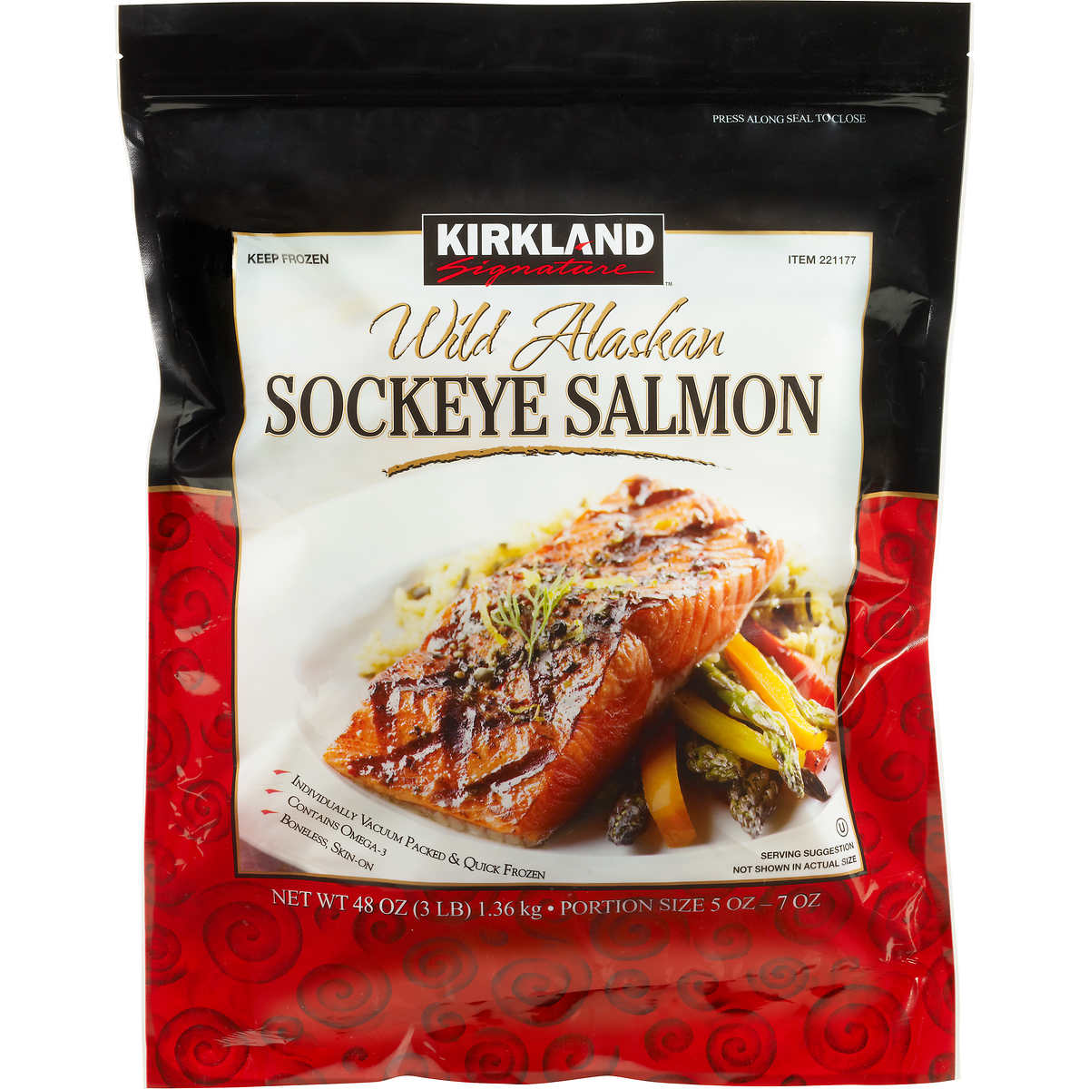 Kirkland Signature Wild Alaskan Sockeye Salmon