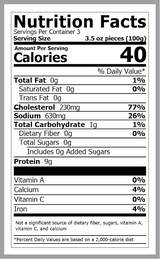 Whole Calamari (per lb)