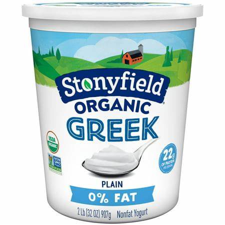 ShopGT Fresh: Stonyfield 0% Milk Fat Plain Greek Yogurt