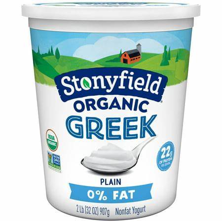 ShopGT Fresh: Stoney Field 0% Milk Fat Plain Greek Yogurt