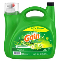 Gain Ultra Concentrated +AromaBoost HE Liquid Laundry Detergent, Original, 159 Loads, 208 fl oz Image